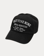 Burial Services 5 Panel Canvas Hat Black
