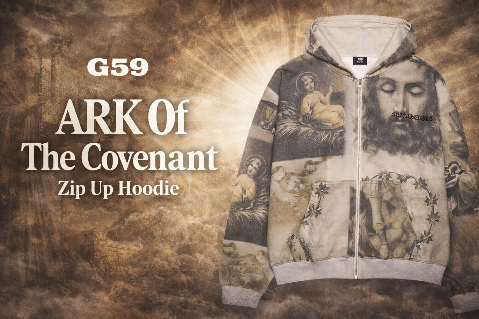 G59 ARK Of The Covenant Zip Up Hoodie Official Store