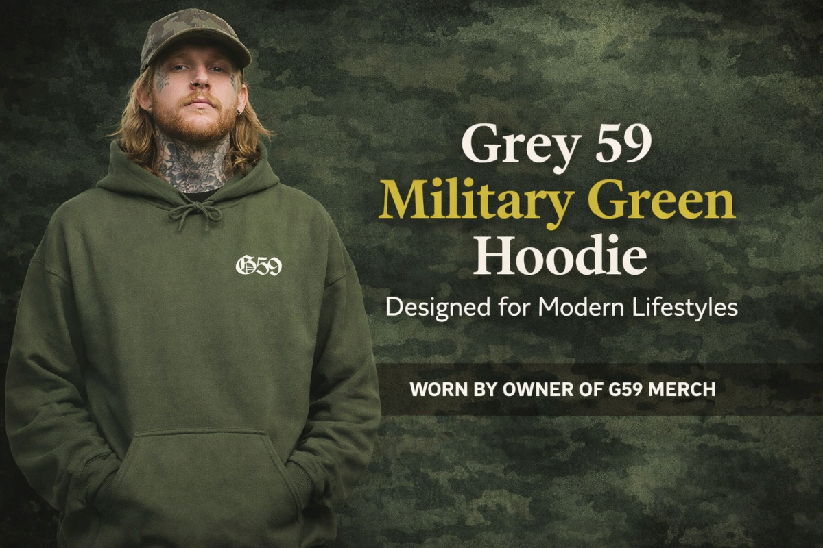 Grey 59 Military Green Hoodie Designed for Modern Lifestyles
