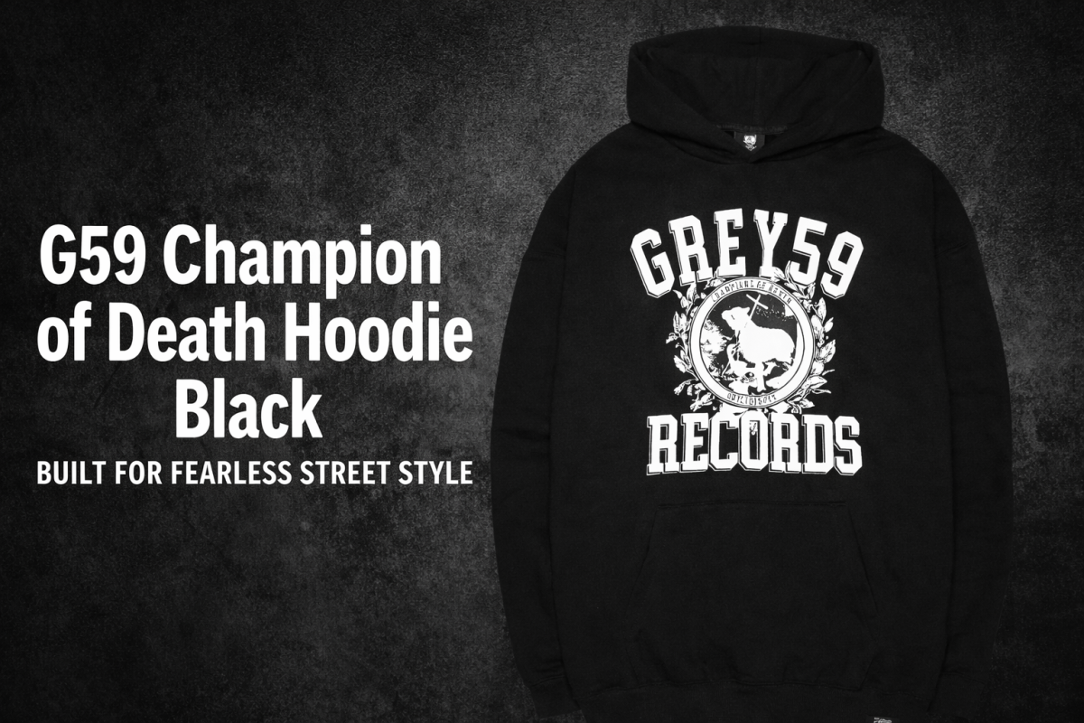 G59 Champion of Death Hoodie Black Built for Fearless Street Style