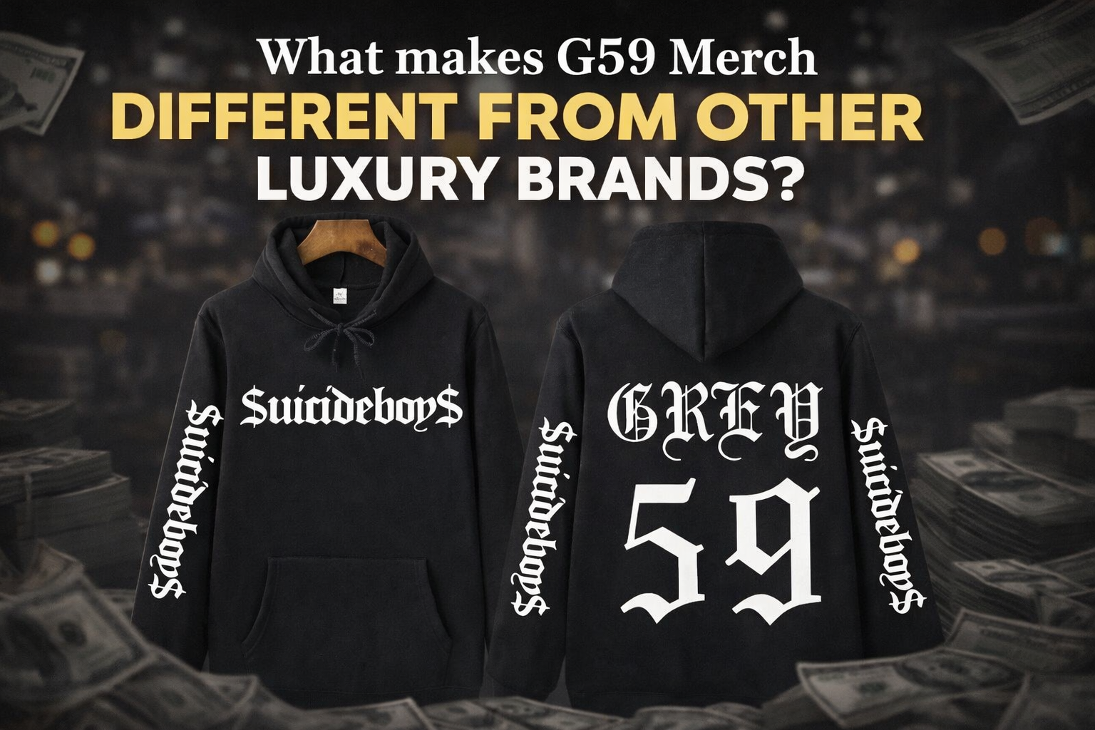 What makes G59 Merch different from other luxury brands