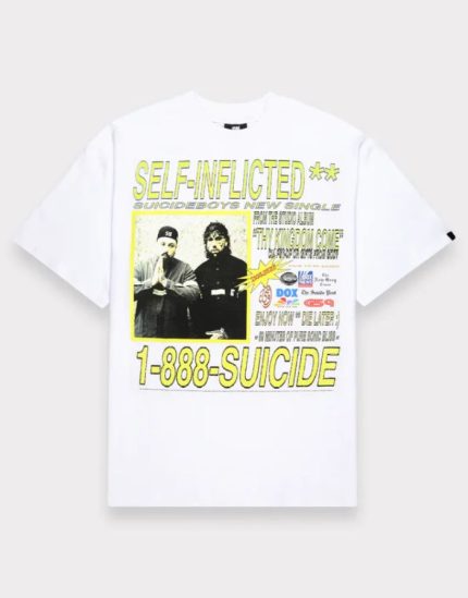 G59 Self Inflicted Tee Suicideboys Graphic T-Shirt (White) 