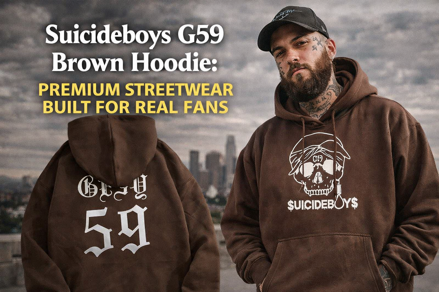 Suicideboys G59 Brown Hoodie Premium Streetwear Built for Real Fans